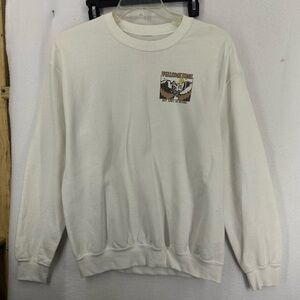 Yellowstone National Park Pullover Crewneck Graphic Sweatshirt Western Large